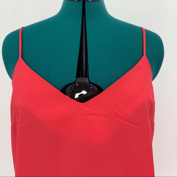 French Connection Crepe Light Azalea Pleated Hem Cami NWT, Medium - Picture 2 of 16